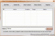 Aplus FLV to ZUNE converter screenshot